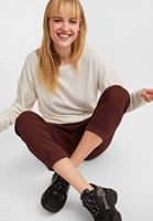 Bayan Krem Bot Yaka Uzun Kollu Basic