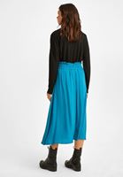 Bayan Mavi Beli Lastikli Etek