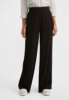 Bayan Siyah Yüksek Bel Bol Paça Pantolon