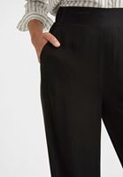 Bayan Siyah Yüksek Bel Bol Paça Pantolon
