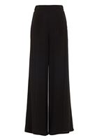 Bayan Siyah Yüksek Bel Bol Paça Pantolon