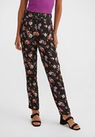 Bayan Çok Renkli Çiçek Desenli Bol Pantolon