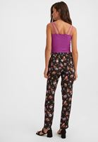 Bayan Çok Renkli Çiçek Desenli Bol Pantolon