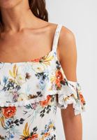 Bayan Çok Renkli Çiçek Desenli Tulum