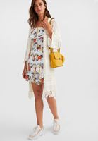 Bayan Çok Renkli Çiçek Desenli Tulum