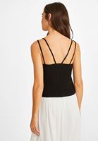 Bayan Siyah Kısa Bluz