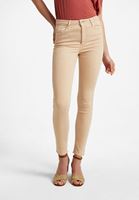 Women Cream High Rise Skinny Jeans