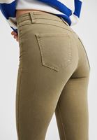 Bayan Yeşil Yüksek Bel Pantolon