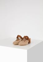 Bayan Kahverengi Topuklu Hasır Terlik