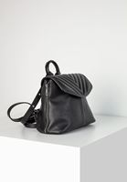 Bayan Siyah Fermuar Detaylı Sırt Çantası