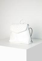 Bayan Beyaz Fermuar Detaylı Sırt Çantası