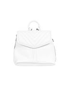 Bayan Beyaz Fermuar Detaylı Sırt Çantası