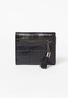 Bayan Siyah Çok Gözlü Cüzdan