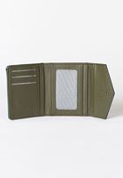 Bayan Yeşil Çok Gözlü Cüzdan