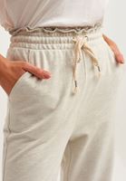 Bayan Gri Beli Büzgülü Bol Pantolon