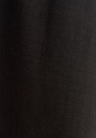 Bayan Siyah Lace-Up Detaylı Yırtmaçlı Etek