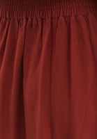 Bayan Kiremit Lace-Up Detaylı Yırtmaçlı Etek