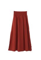 Bayan Kiremit Lace-Up Detaylı Yırtmaçlı Etek