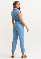 Bayan Mavi Çevre Dostu Jogger Denim Tulum ( TENCEL™ )