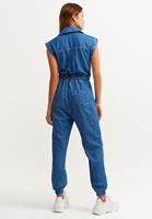 Bayan Mavi Çevre Dostu Jogger Denim Tulum ( TENCEL™ )