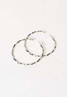 Bayan Gümüş Büyük Halka Küpe