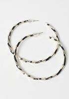 Bayan Gümüş Büyük Halka Küpe