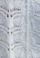 Bayan Mavi Düğmeli Örgü Hırka