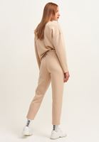 Bayan Krem Carrot-Fit Sweat Pantolon