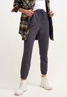 Bayan Antrasit Beli Lastikli Sweat Jogger Pantolon