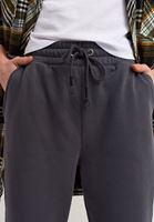 Bayan Antrasit Beli Lastikli Sweat Jogger Pantolon