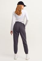 Bayan Antrasit Beli Lastikli Sweat Jogger Pantolon