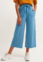 Bayan Mavi Casual Culotte Pantolon