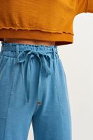Bayan Mavi Casual Culotte Pantolon