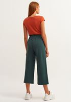 Bayan Yeşil Casual Culotte Pantolon