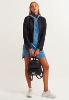 Bayan Mavi Yumuşak Dokulu Sweat Elbise