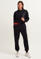 Bayan Siyah Sweat Jogger Pantolon