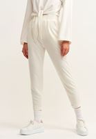 Pileli Sweat Pantolon ve Crop Sweat Kombini