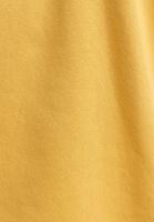 Bayan Sarı Zero-Neck Crop Sweatshirt