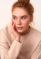 Bayan Krem Zero-Neck Sweatshirt
