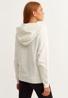 Bayan Krem Lace-Up Yaka Sweatshirt