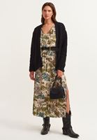 Bayan Siyah Oversize Örgü Triko Hırka