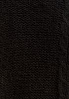 Bayan Siyah Oversize Örgü Triko Hırka