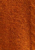 Bayan Turuncu Oversize Örgü Triko Hırka