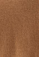 Bayan Kahverengi Wide-Fit V Yaka Triko