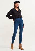 Bayan Mavi High-Rise Push Up Skinny Pantolon