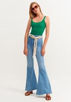 Bayan Yeşil U Yaka Tank Top