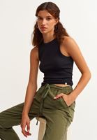 Bayan Siyah Kurtarıcı Halter Yaka Atlet