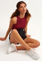 Bayan Bordo Kurtarıcı Halter Yaka Atlet