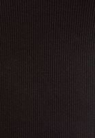 Bayan Siyah Pamuklu Kare Yaka Atlet