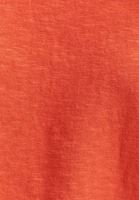 Bayan Kırmızı Doğal Dokunuş Keten Tişört